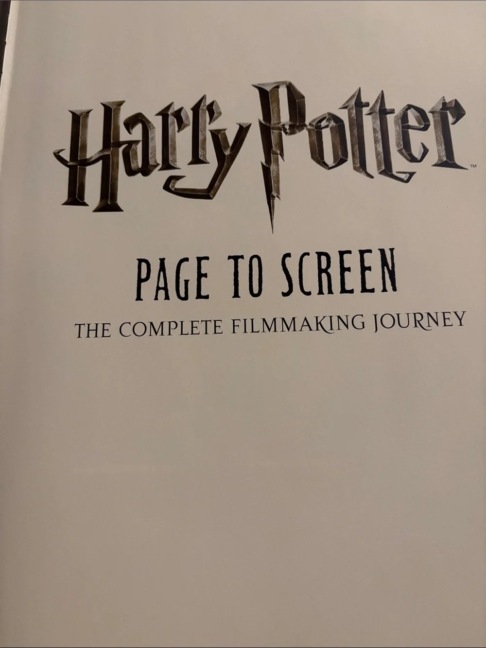 Harry Potter Page to Screen Hardcover Journal - Navy Blue & Gold “Page to Screen